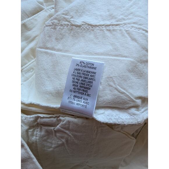 NWT Nili Lotan Montauk Cropped Cotton-blended Pants Size 2 Eggshell #1D506 - Picture 10 of 11